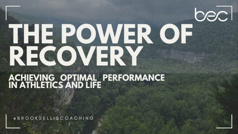 The Power of Recovery: Achieving Optimal Performance in Athletics and Life