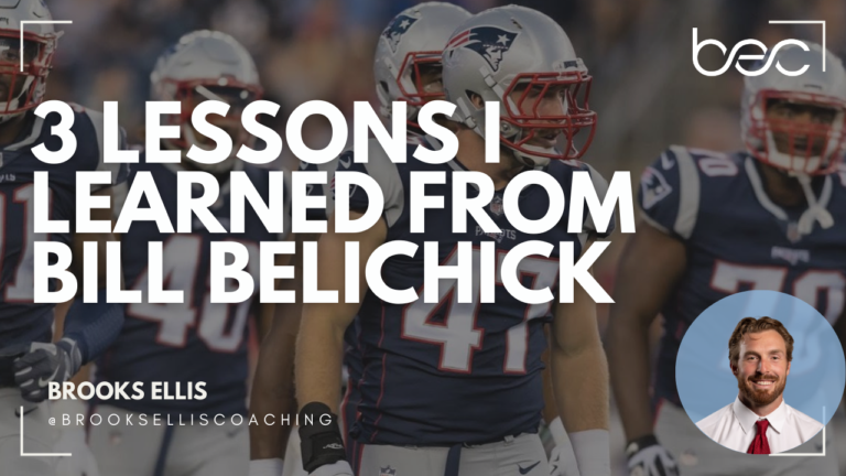 Three Lessons I Learned From Bill Belichick