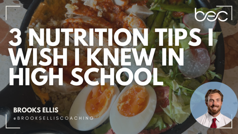 3 Nutrition Tips I Wish I Knew as a High School Athlete